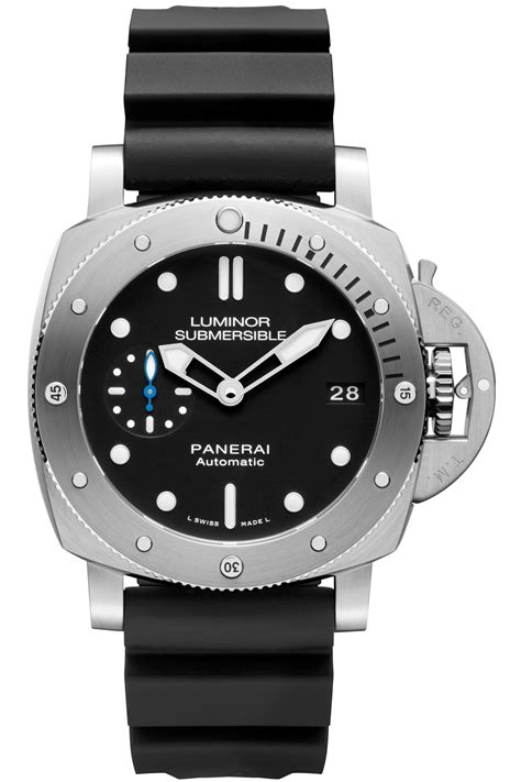 panerai 42mm blue dial|Panerai submersible price.